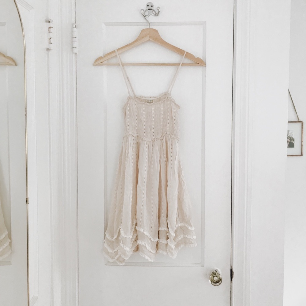 Free People Intimately Ruffle Slip Dress